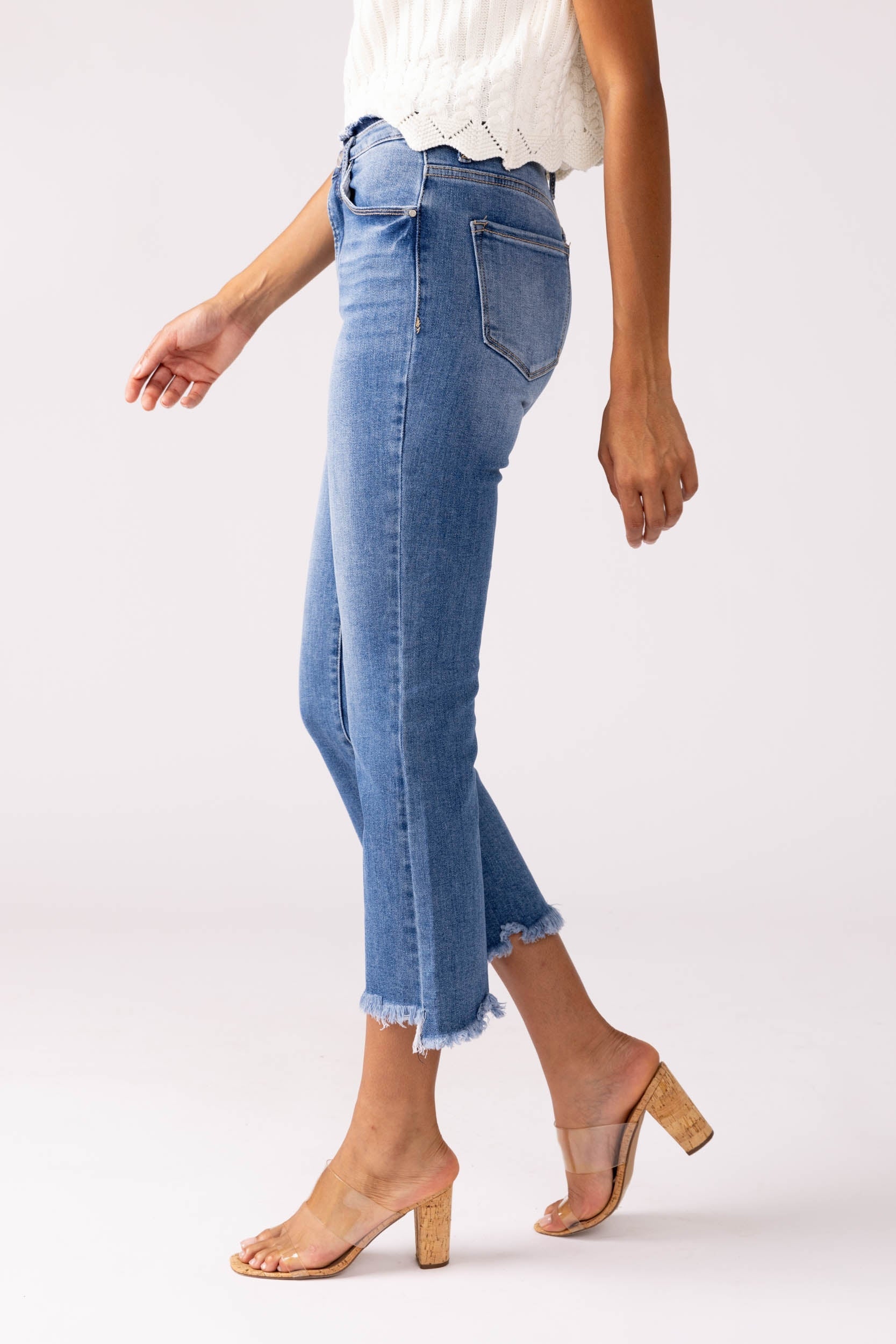 Krissa Cropped Flare Jeans