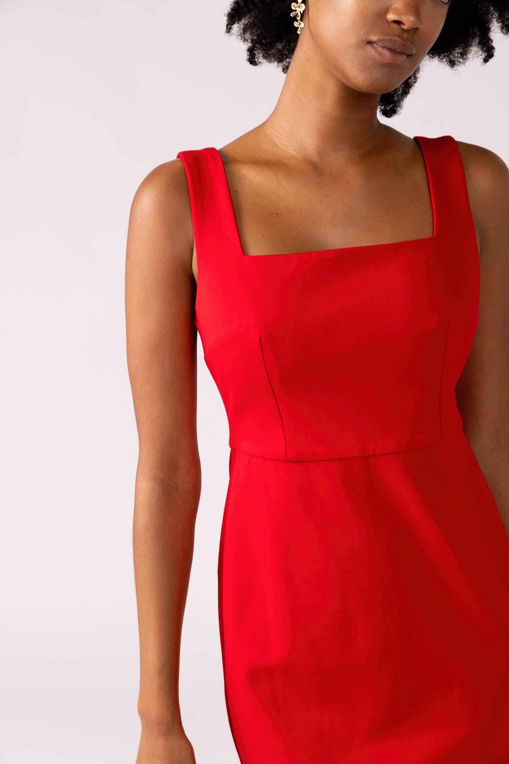 SALE - Billie Square Neck Bodycon Midi Dress