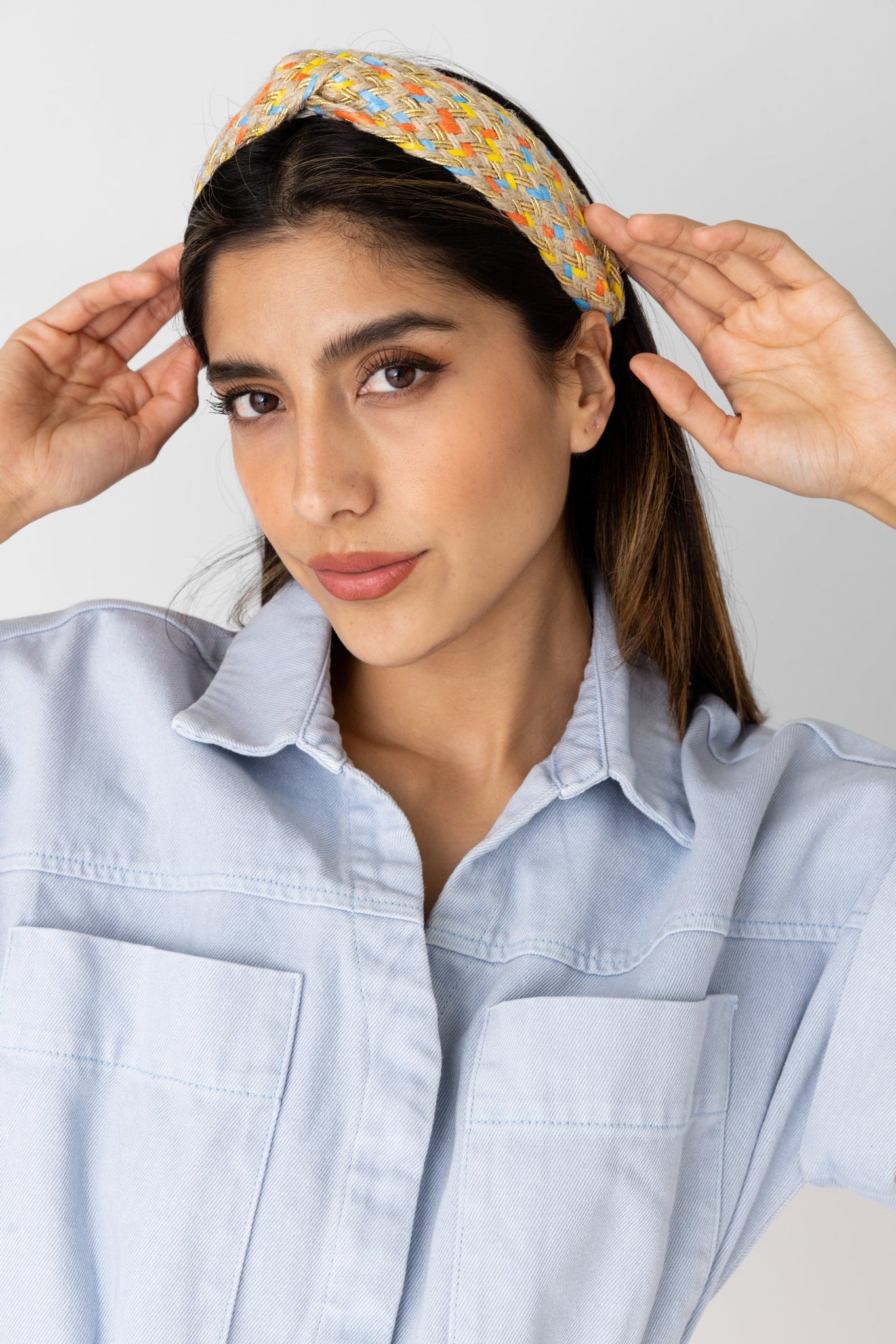 SALE - Drew Woven Straw Headband