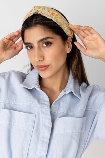 SALE - Drew Woven Straw Headband
