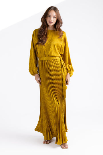 SALE - Devin Pleated Maxi Dress