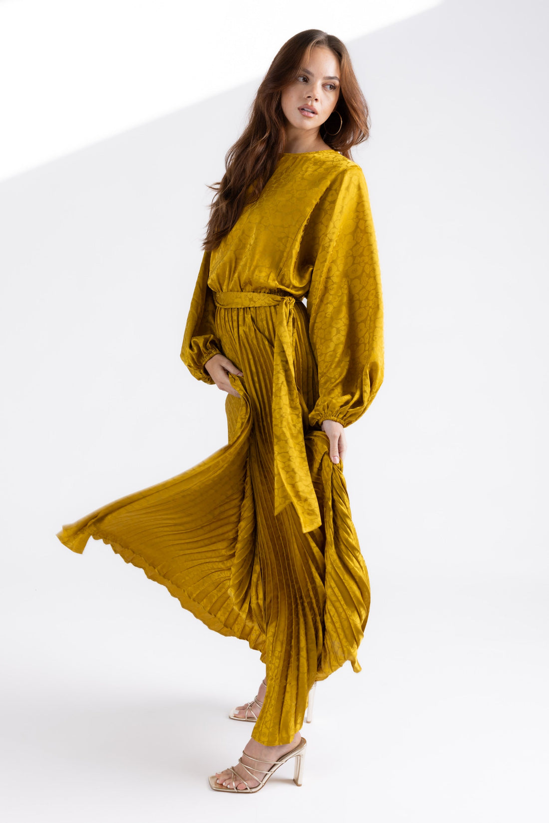 SALE - Devin Pleated Maxi Dress