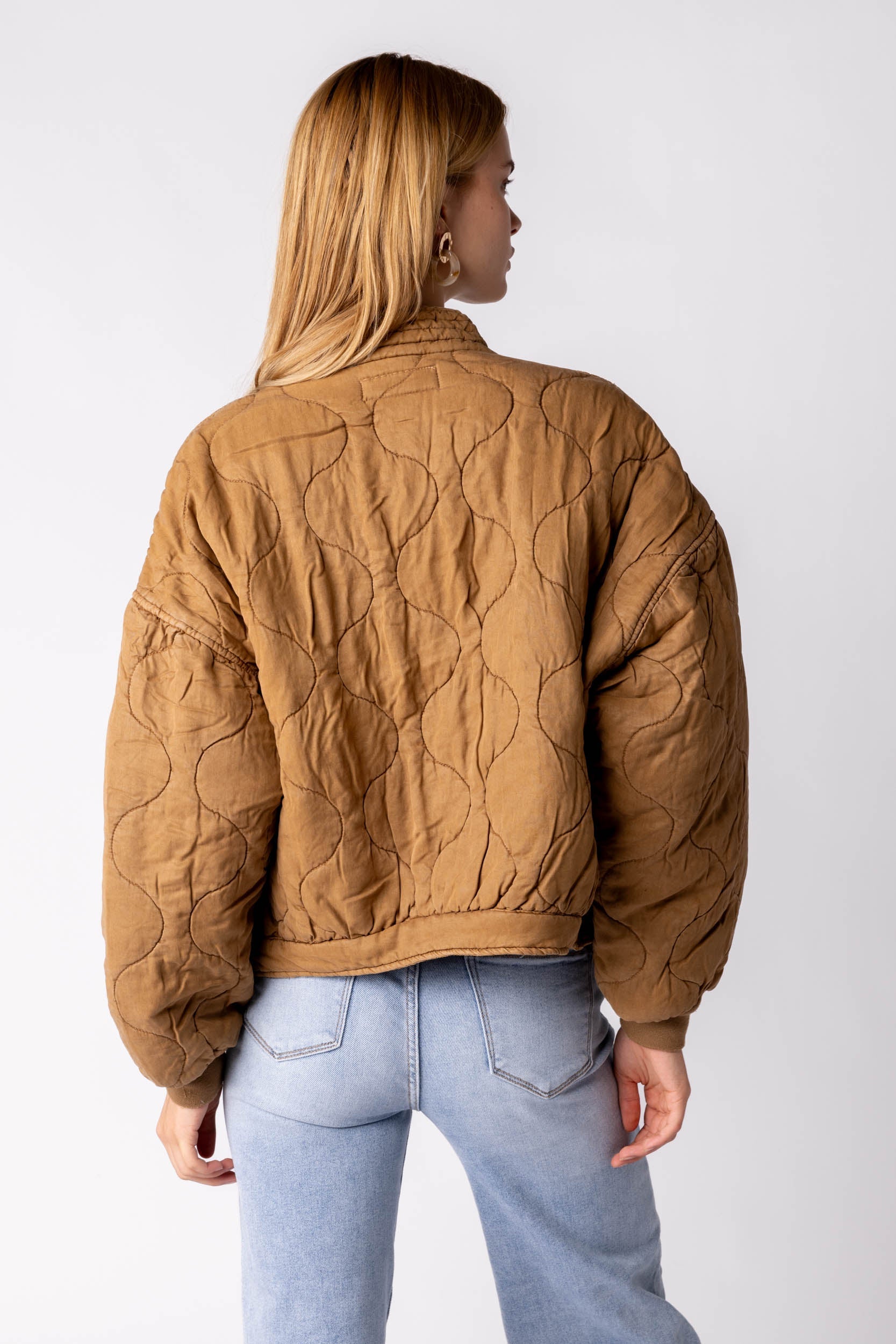 Blank NYC Chai Tea Quilted Jacket