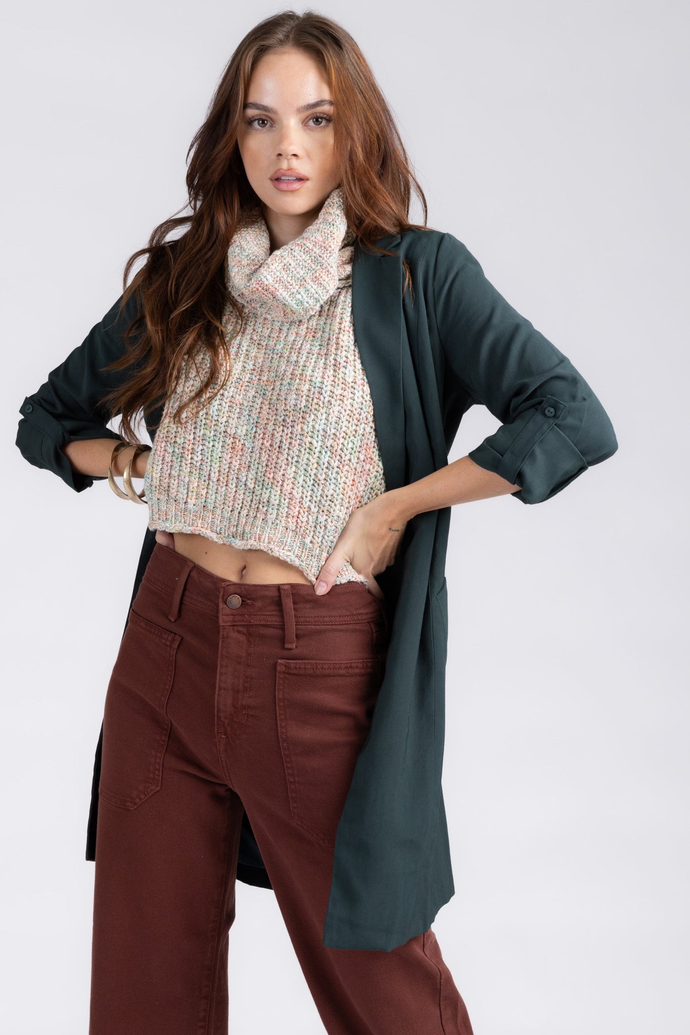Levi Sleeveless Turtleneck Sweater