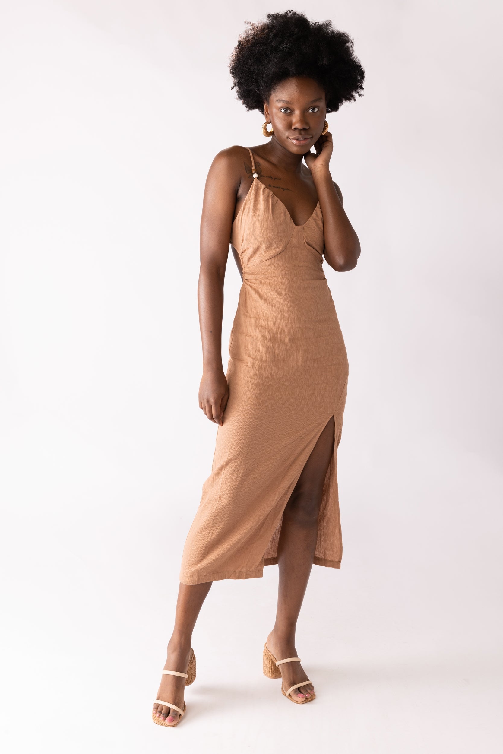 SALE - Molly Thin Strap Cut Out Dress