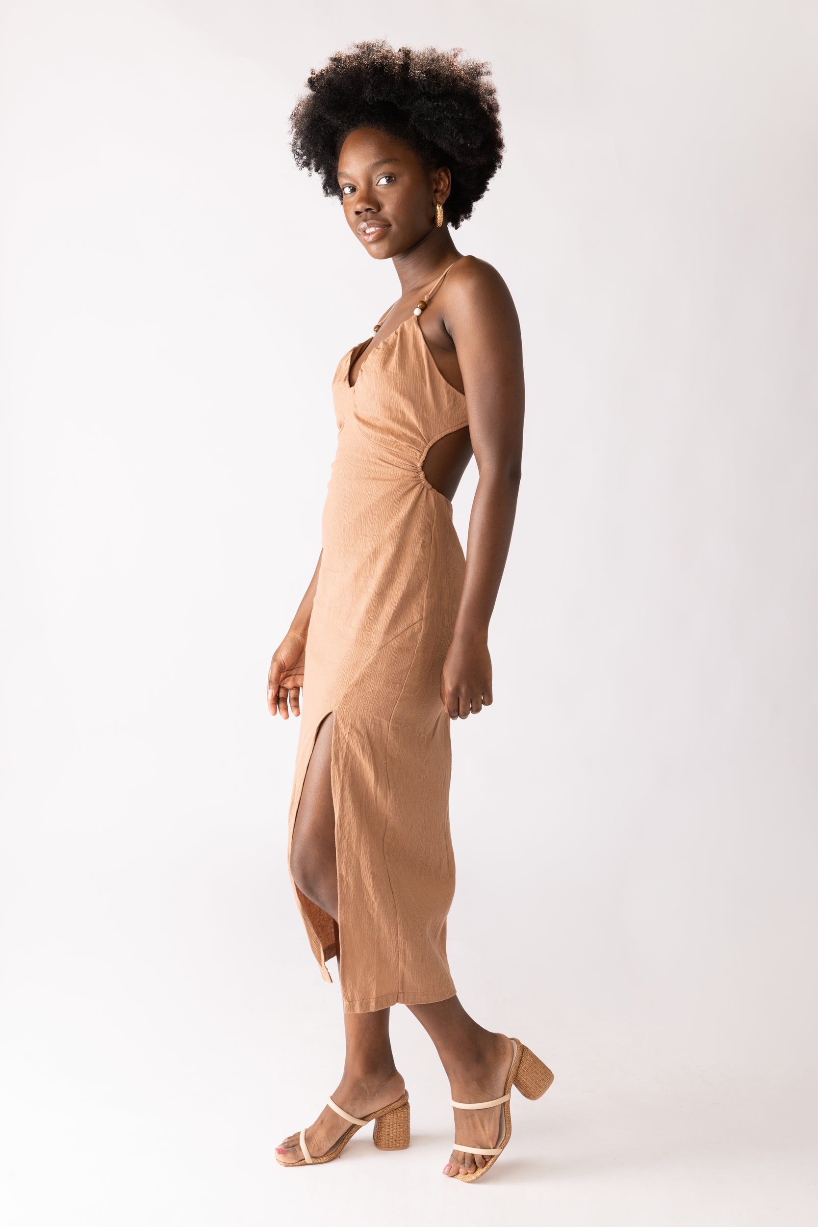 SALE - Molly Thin Strap Cut Out Dress