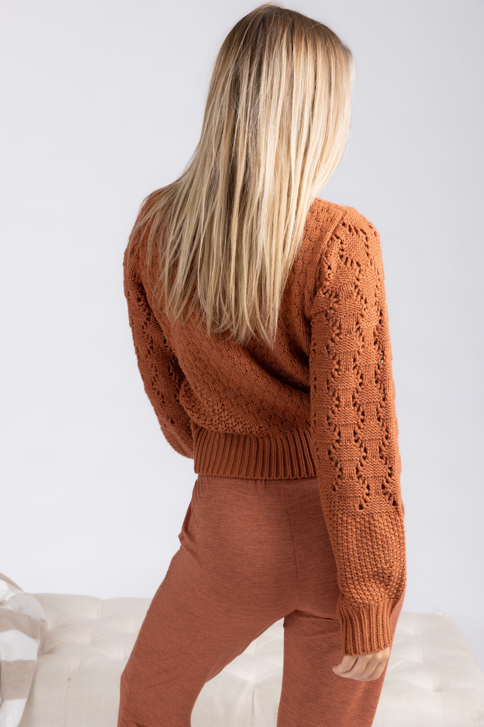SALE - Jaylee Contrast Stitch Sweater