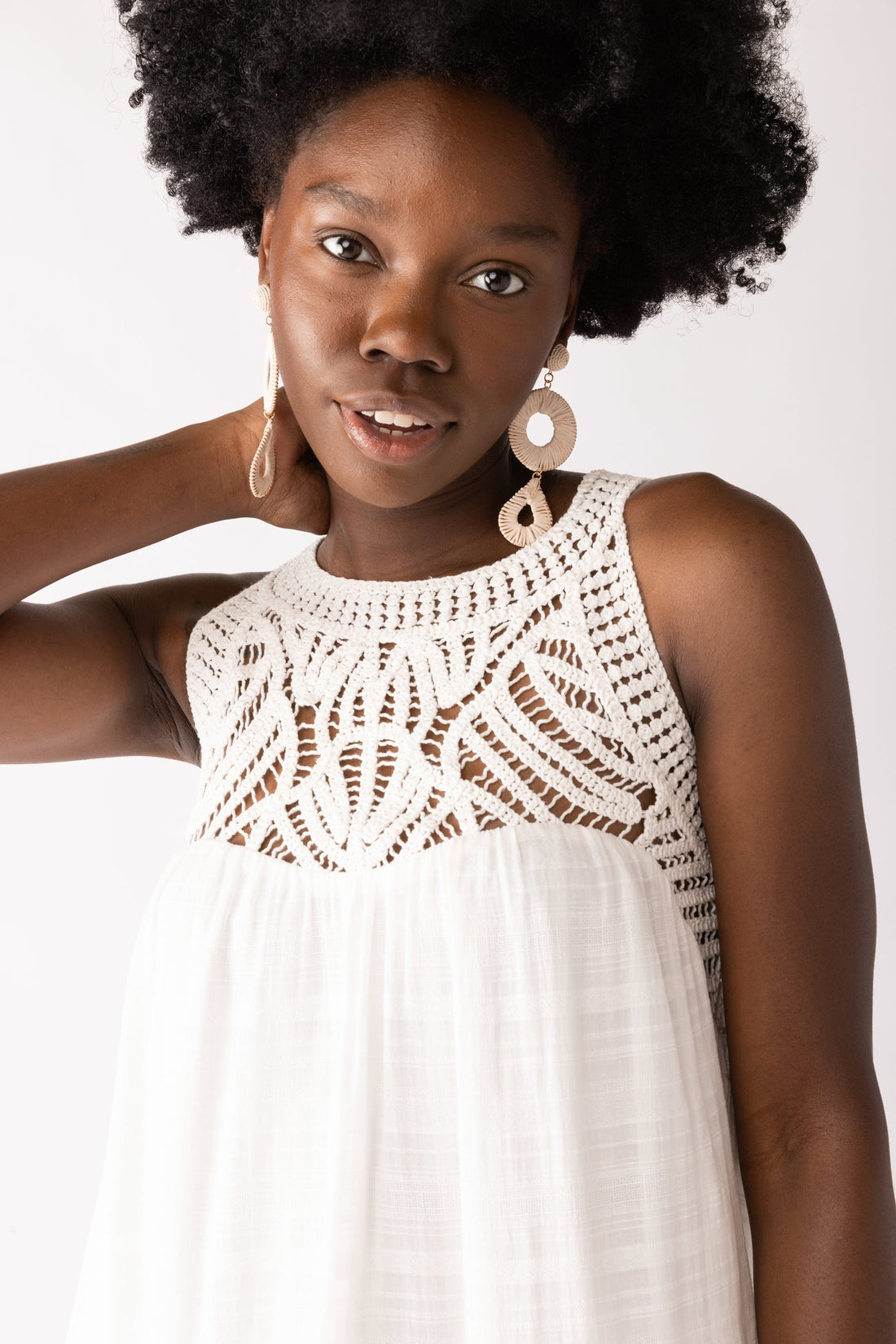 SALE - Iris Crochet Detail Maxi Dress
