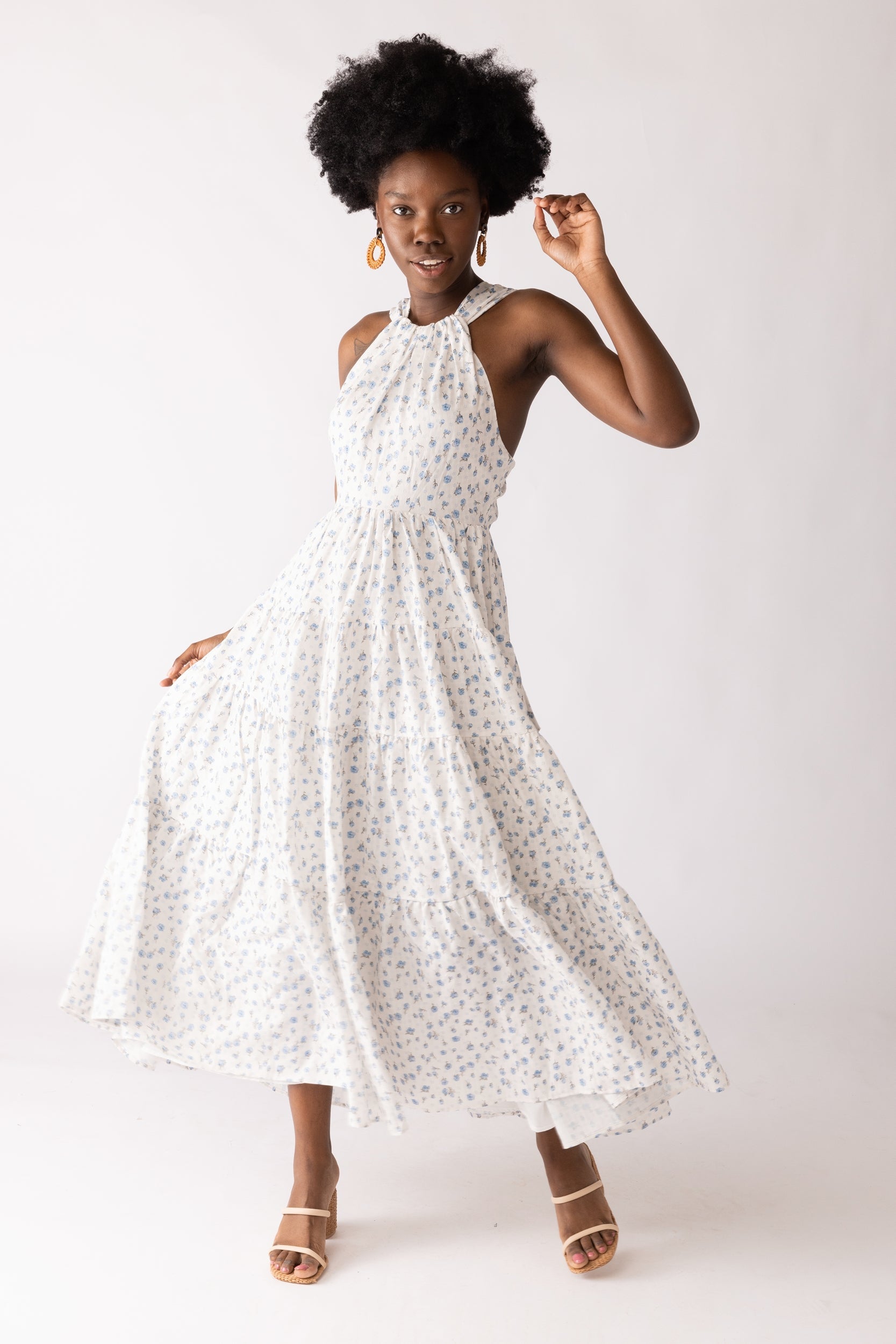 SALE - Opal Prairie Halter Maxi Dress
