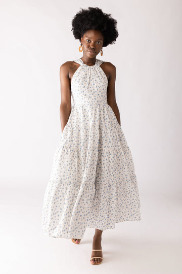 SALE - Opal Prairie Halter Maxi Dress