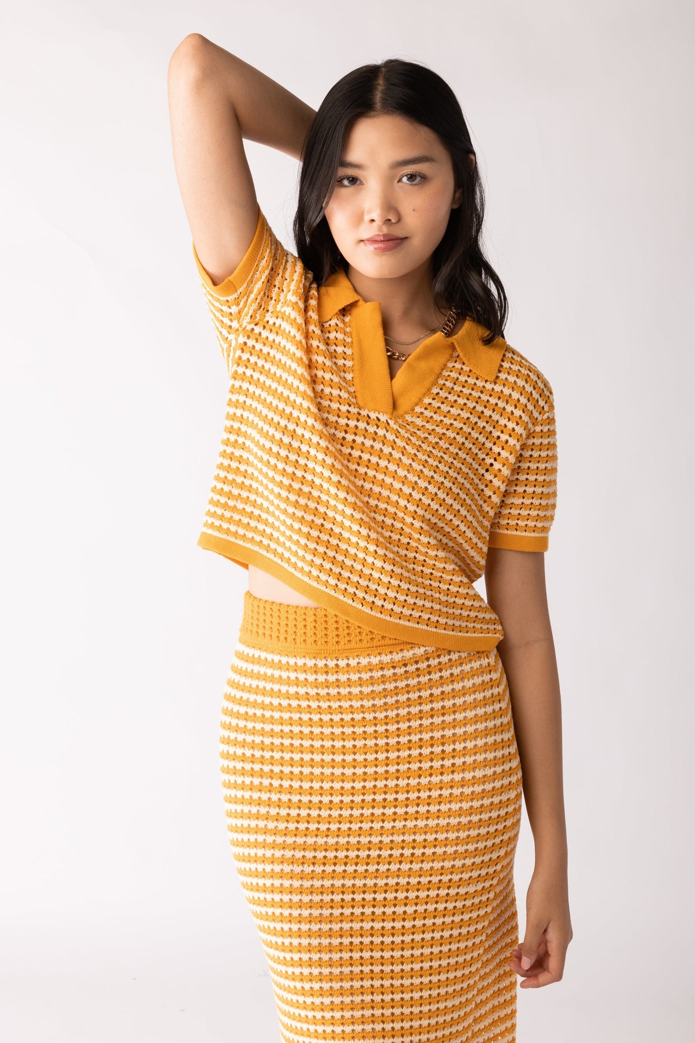 SALE - Lacie Crochet Collared Top