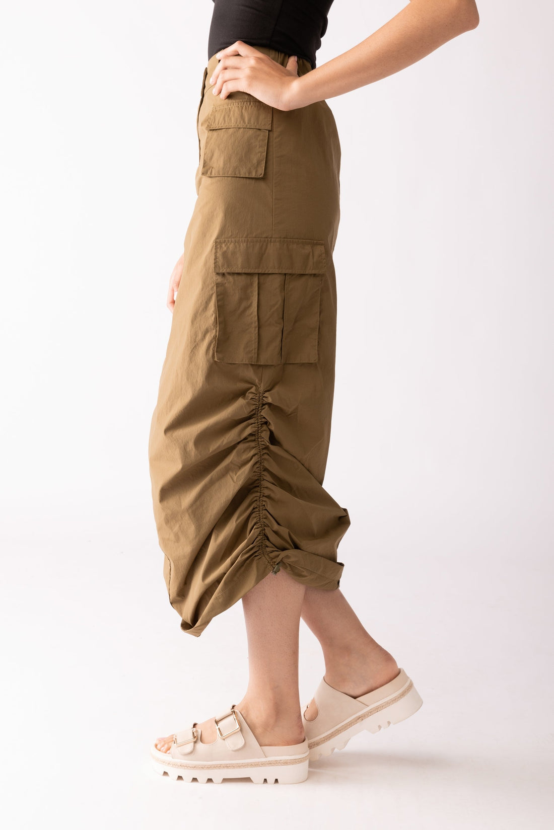 Ava Adjustable Length Cargo Skirt