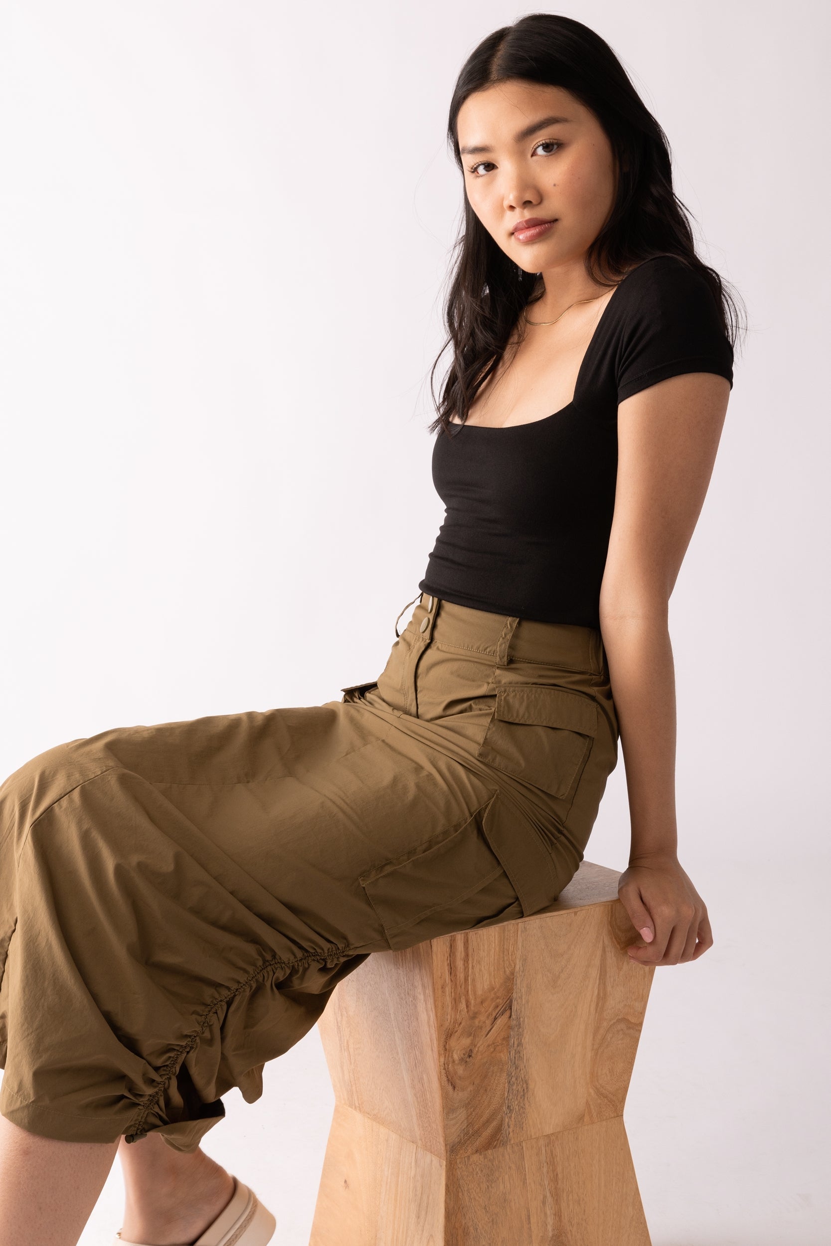 SALE - Danni Open Back Fitted Tee