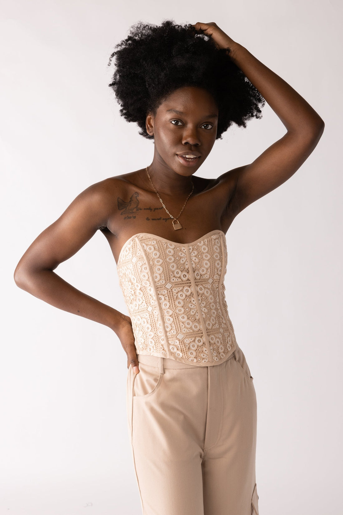 SALE - Mabel Lace Corset Top