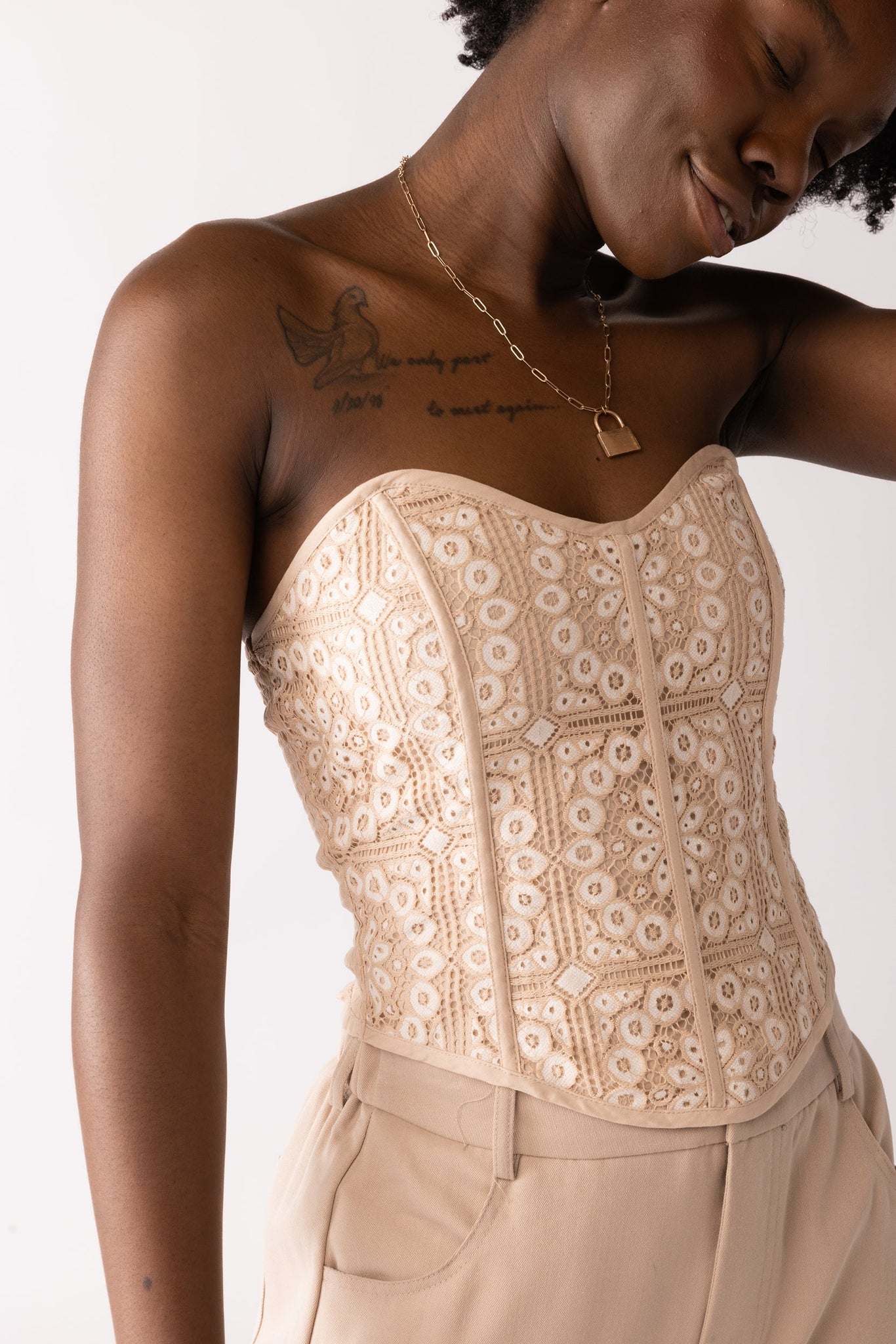 SALE - Mabel Lace Corset Top