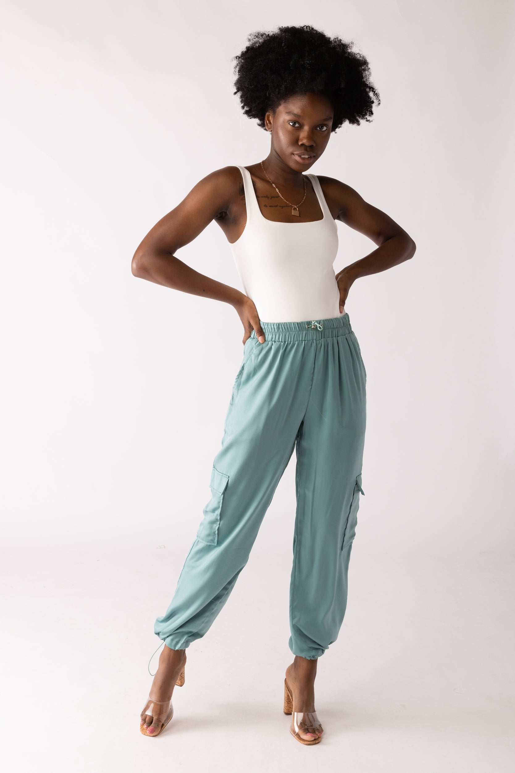 SALE - Sasha Drawstring Hem Jogger