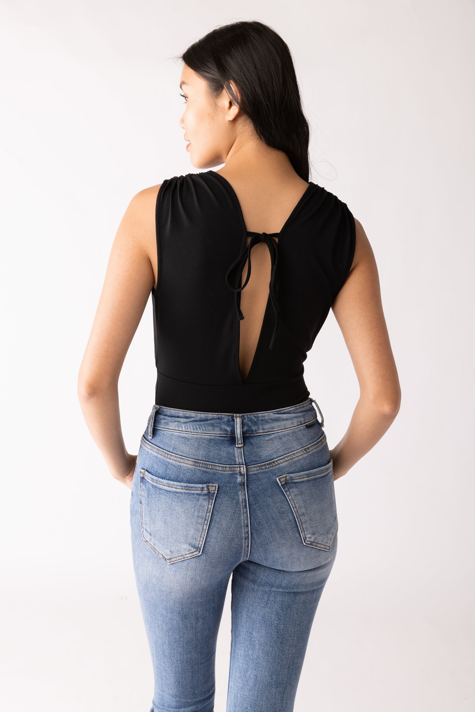 SALE - Cecily Gathered Detail Bodysuit