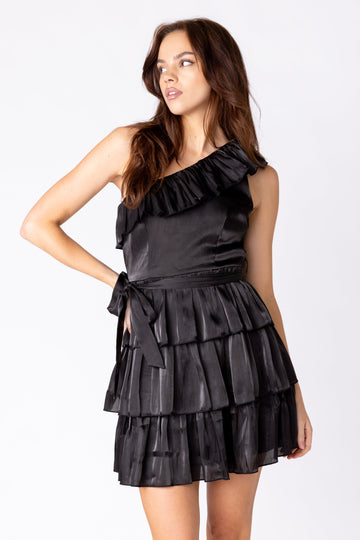 SALE - Sims One Shoulder Mini Dress