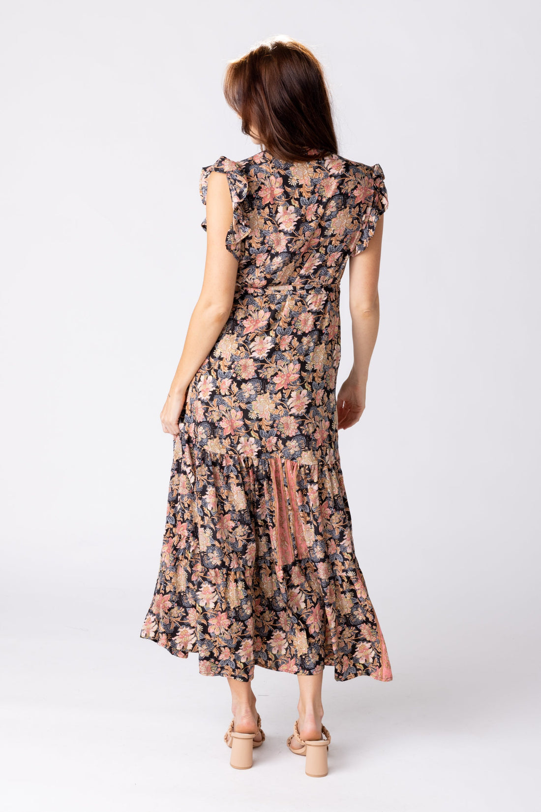SALE - Poppy Floral Wrap Maxi Dress