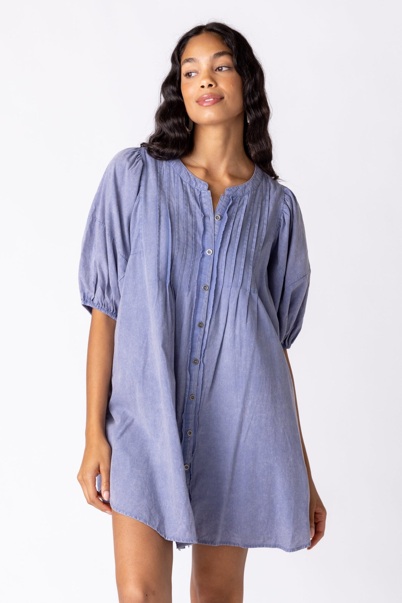 SALE - Keira Button Front Mini Dress