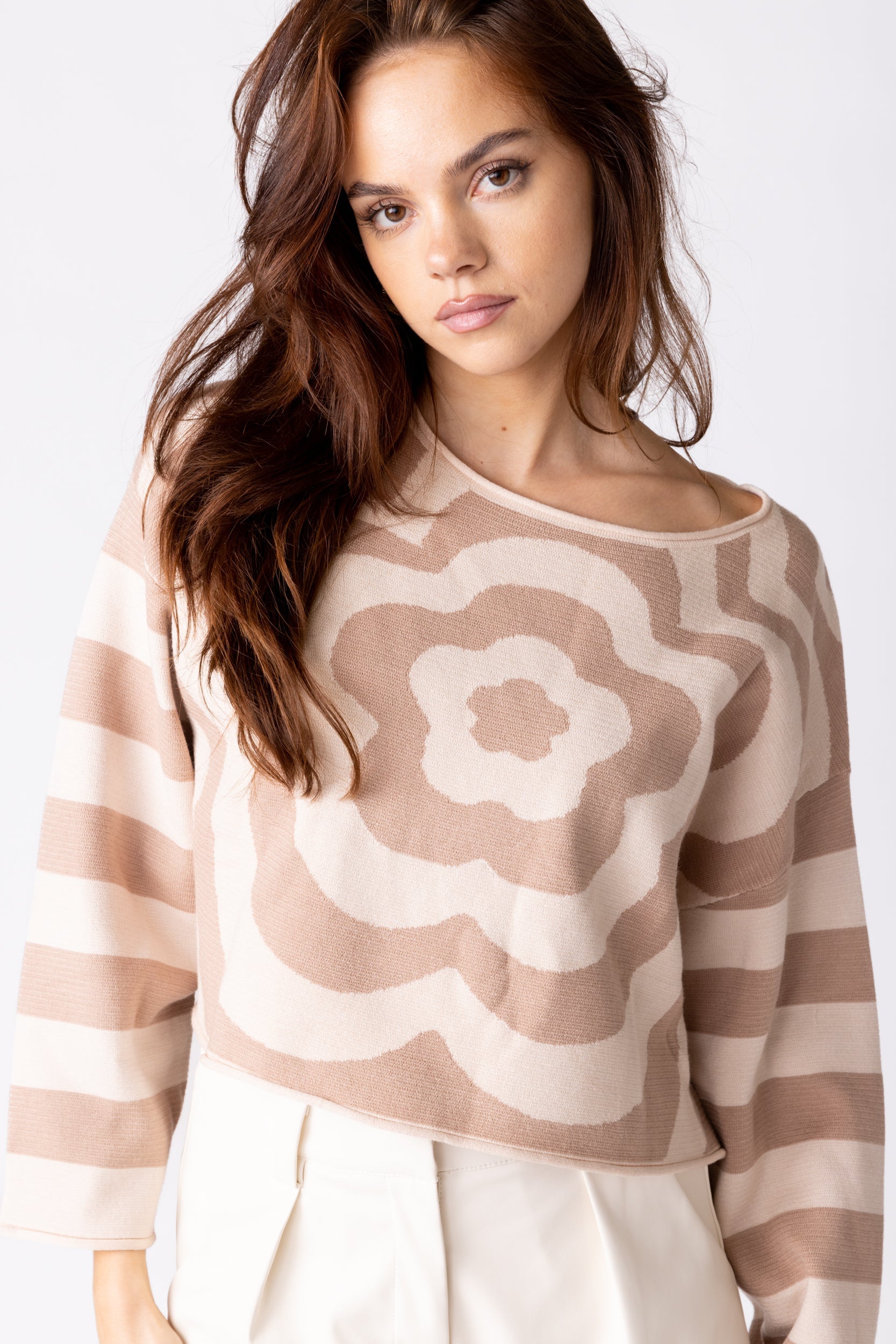 SALE - Joplin Flower Print Sweater