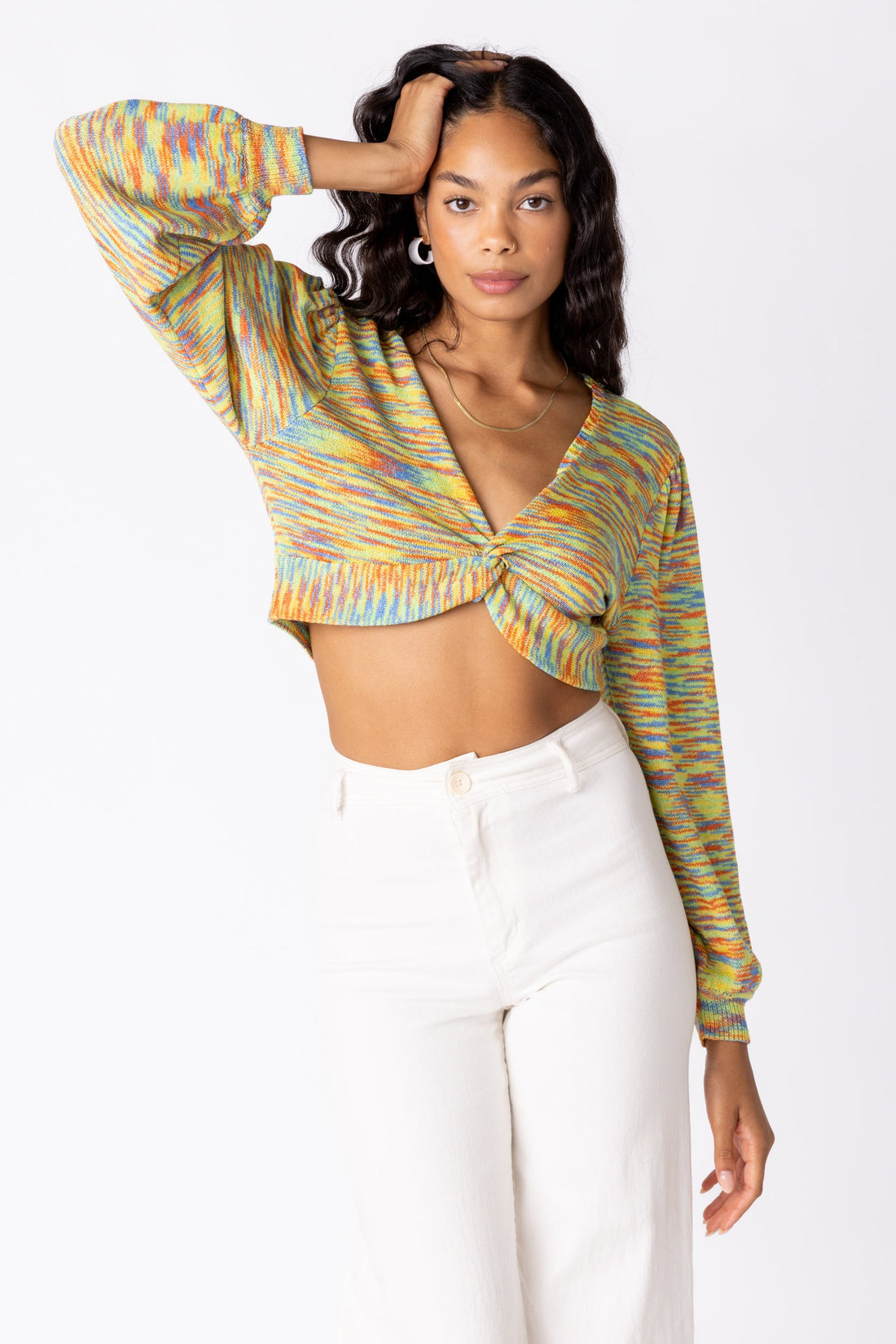 SALE - Lola Space-Dyed Knit Top