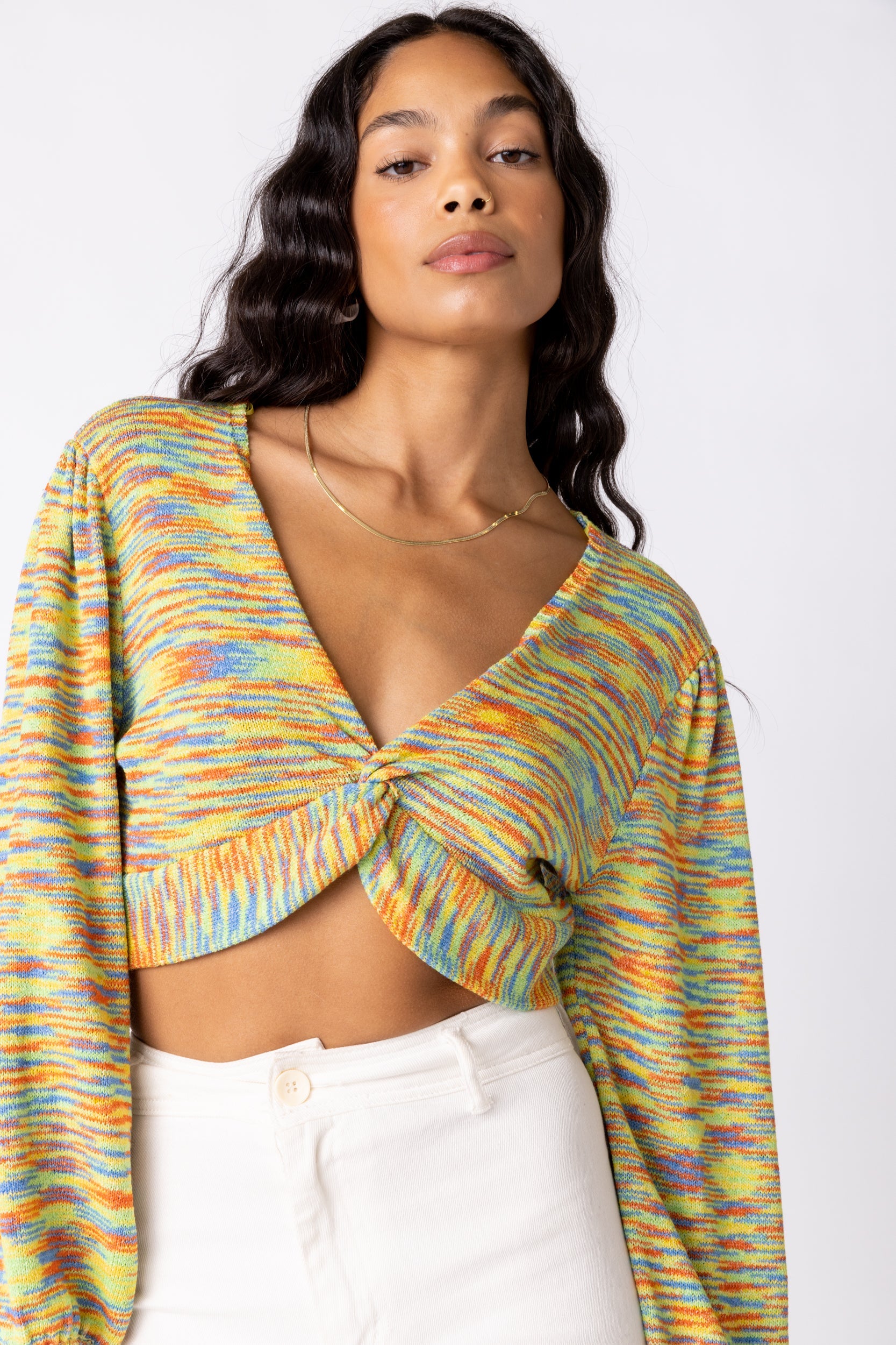 SALE - Lola Space-Dyed Knit Top