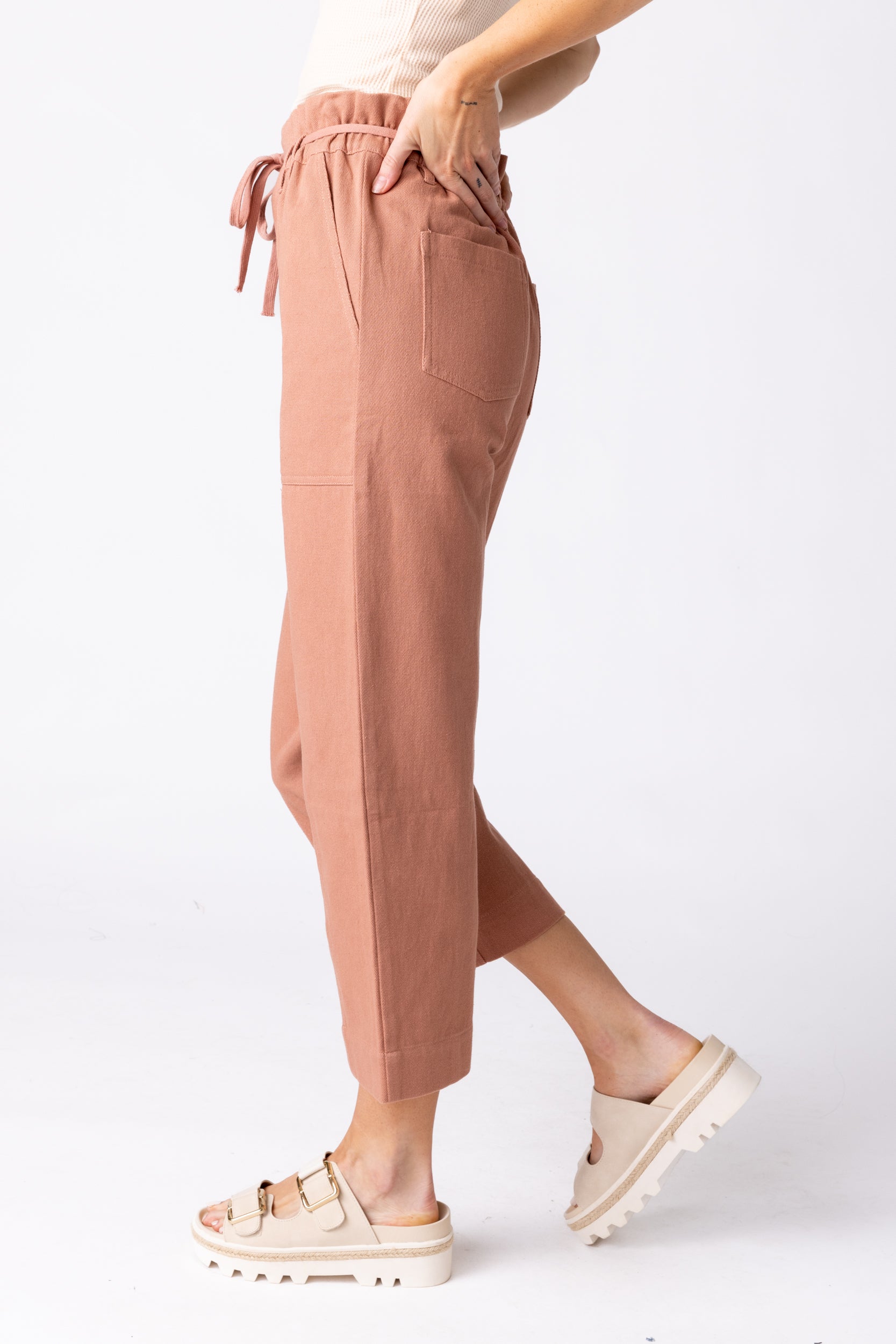 SALE - Lana Paper Bag Waist Pants
