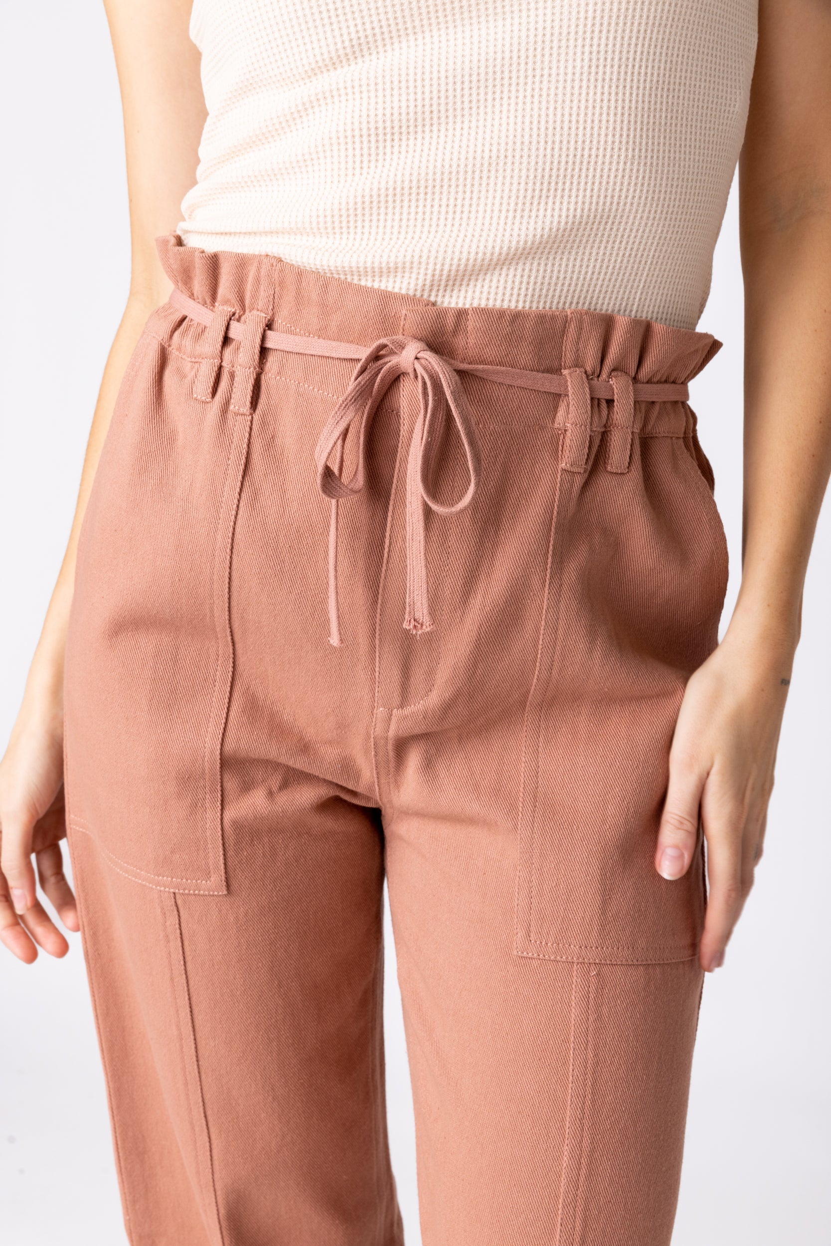SALE - Lana Paper Bag Waist Pants