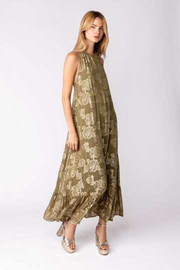 Lulu Shimmer Floral Maxi Dress