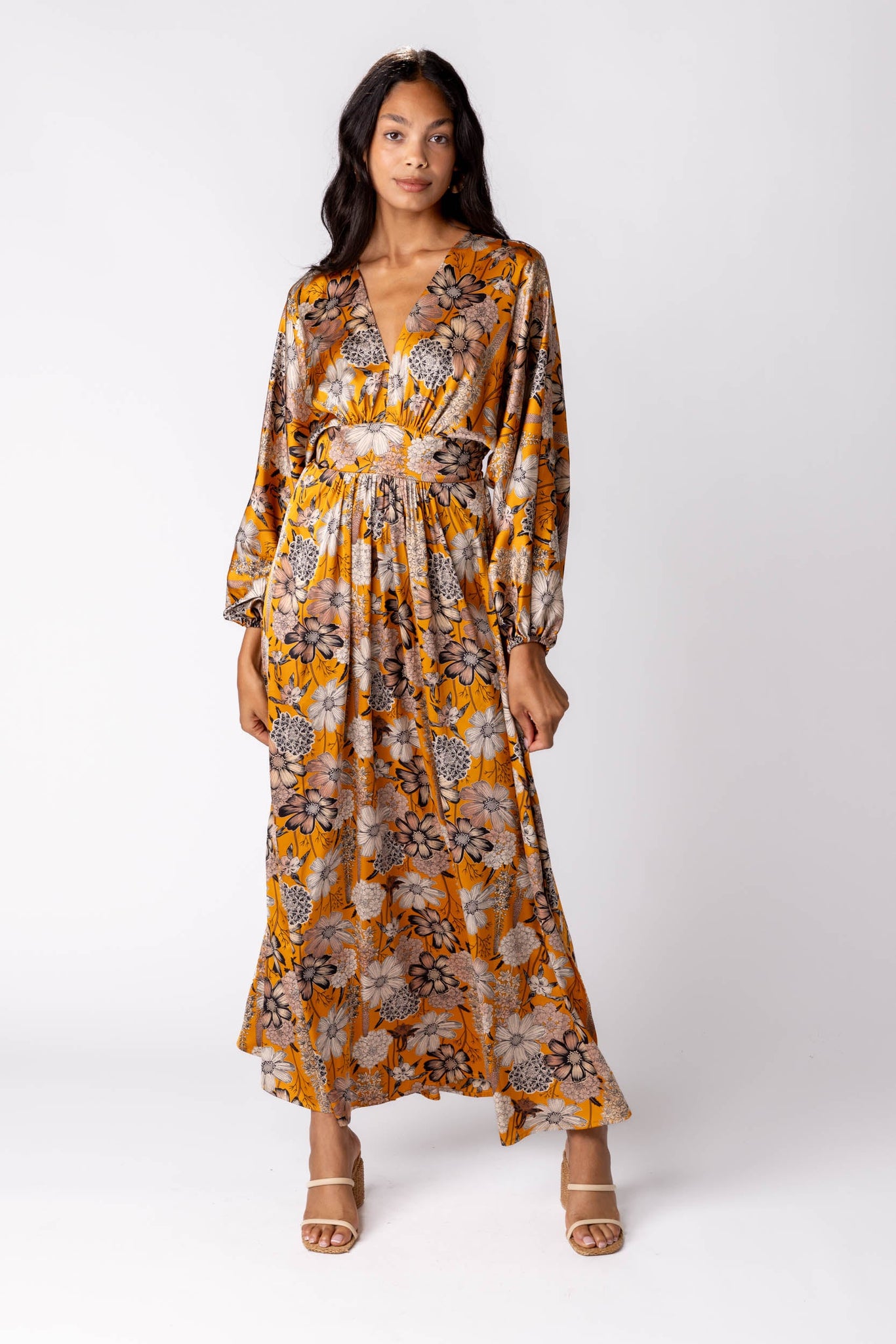 SALE - Laurel Batwing Sleeve Maxi Dress