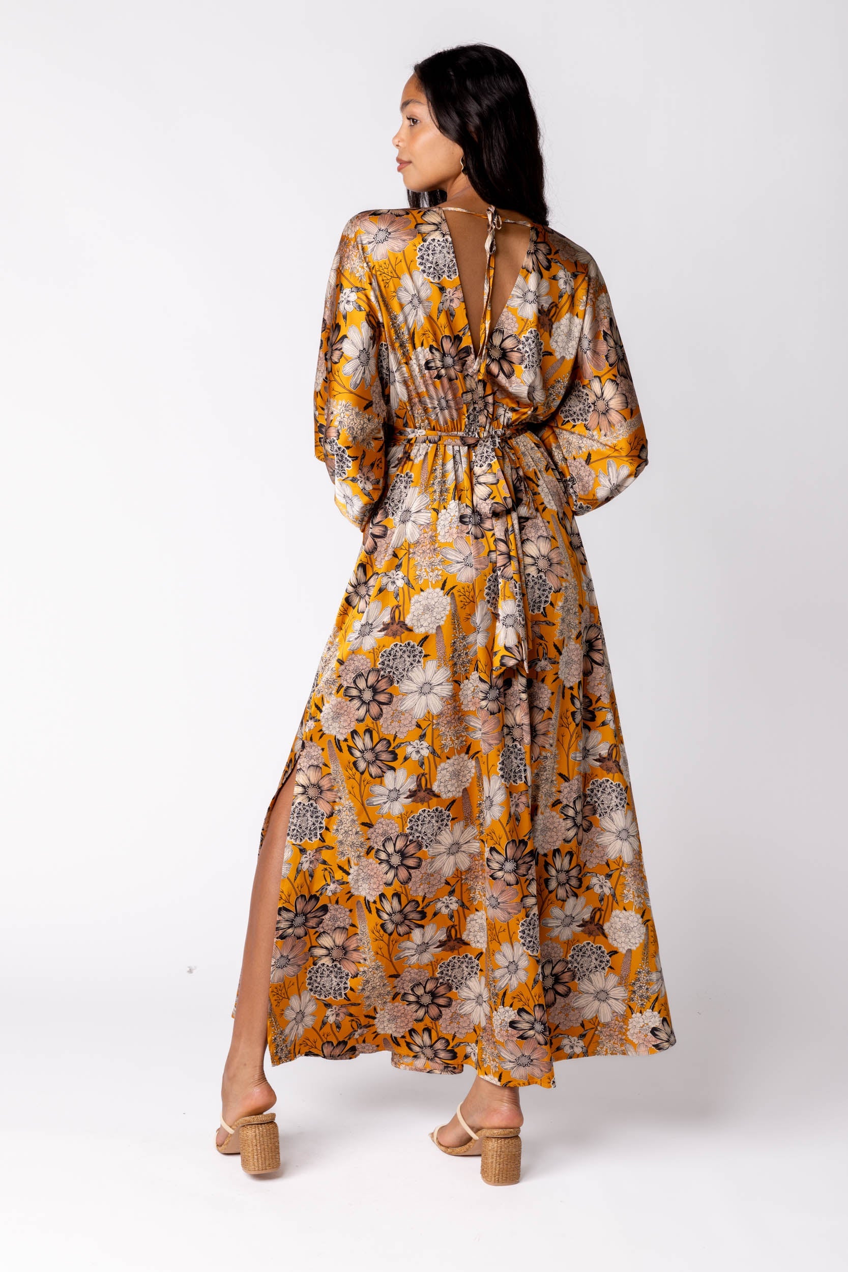 SALE - Laurel Batwing Sleeve Maxi Dress