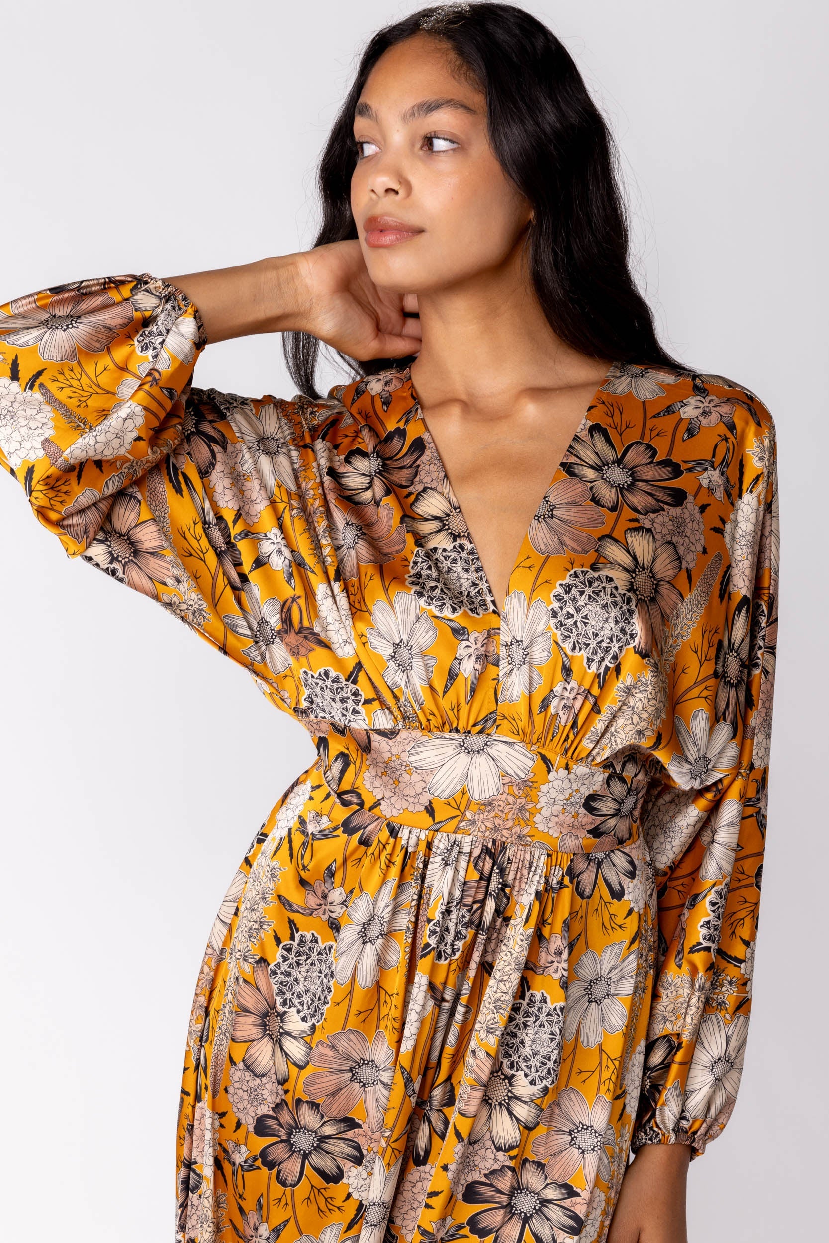 SALE - Laurel Batwing Sleeve Maxi Dress