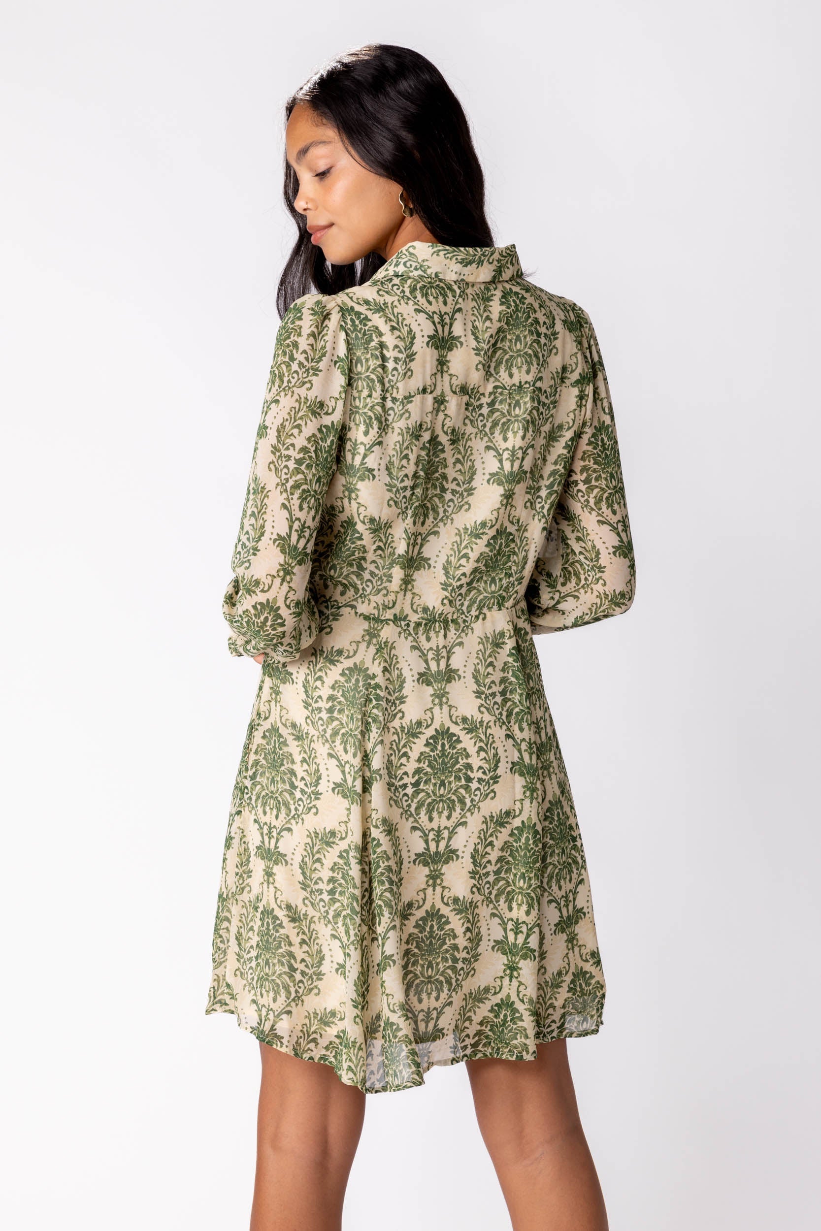 Teagan Chiffon Shirt Dress