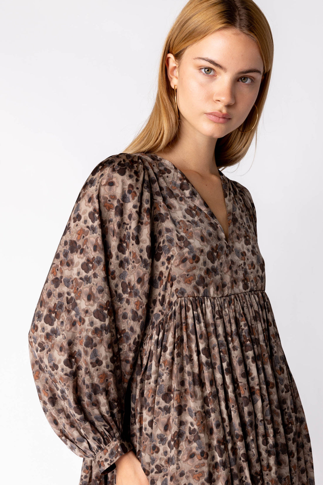 Cierra Peasant Sleeve Dress