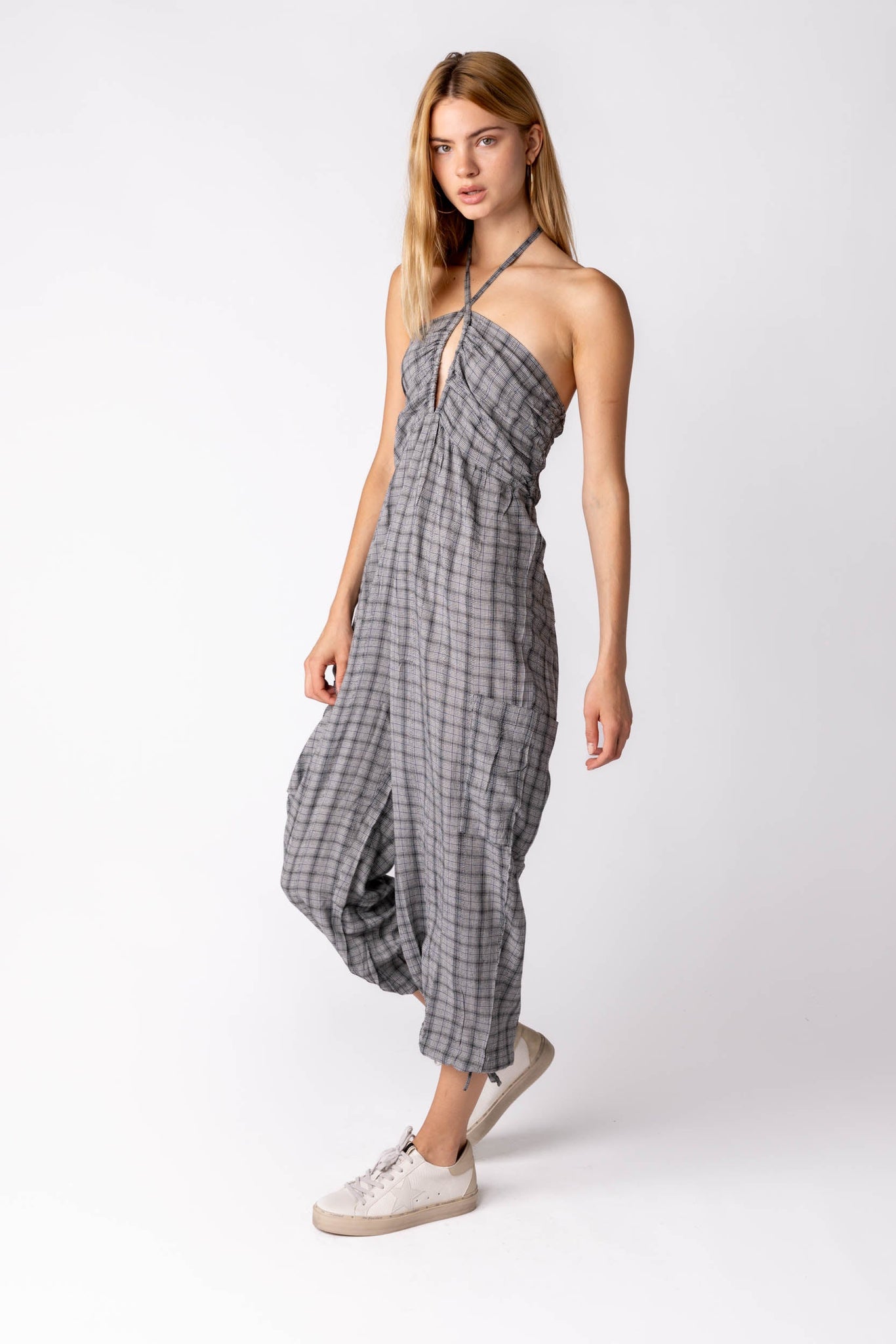 SALE - Blair Checked Jumpsuit