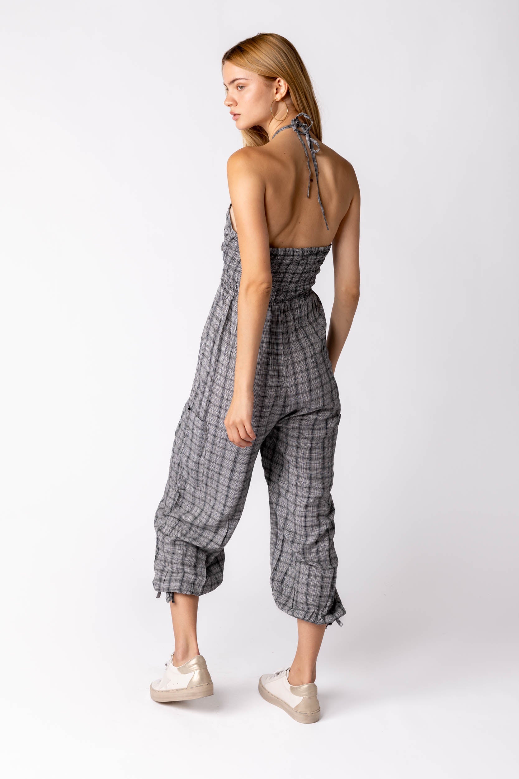SALE - Blair Checked Jumpsuit