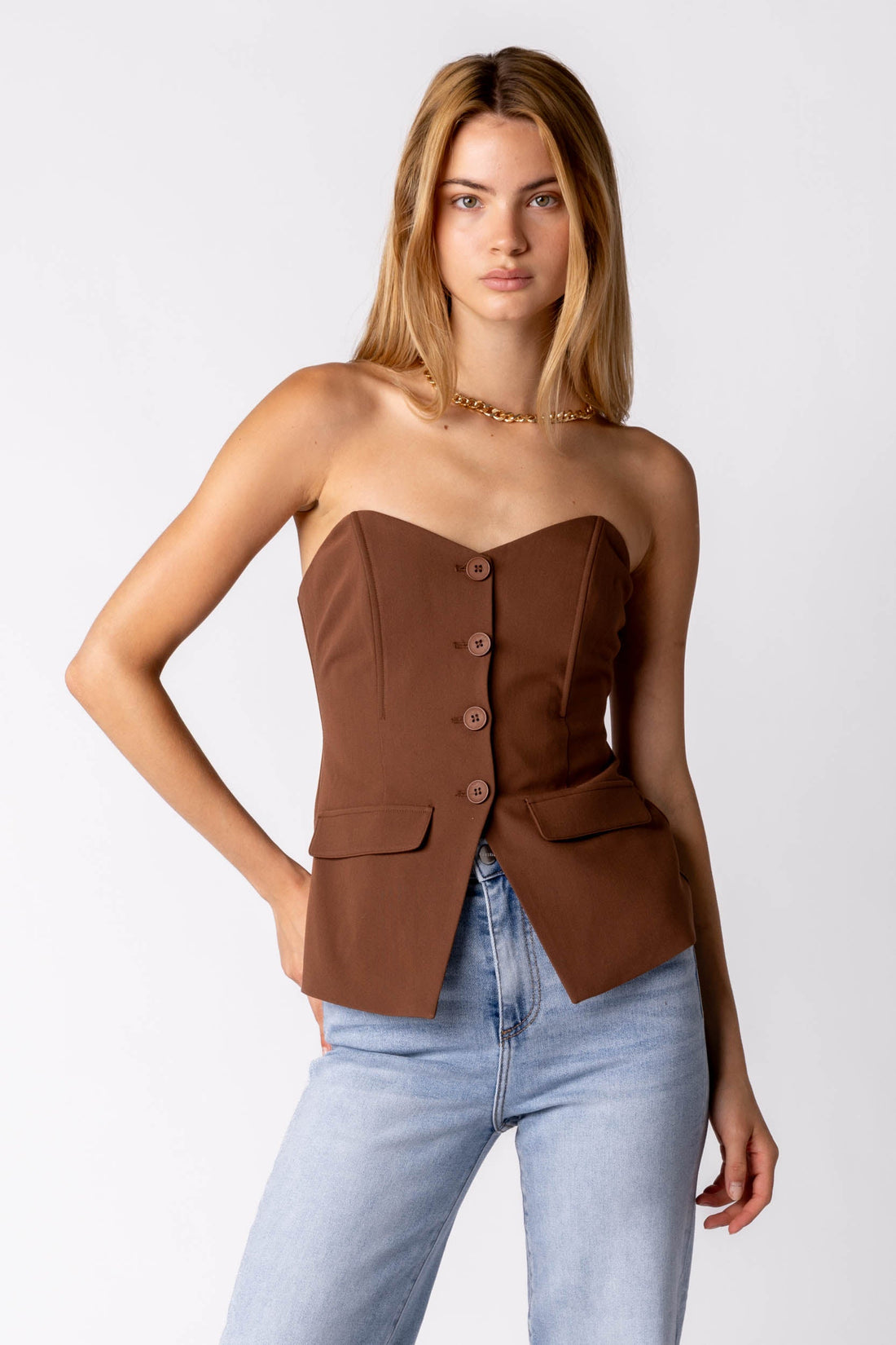 SALE - Briley Tailored Strapless Top