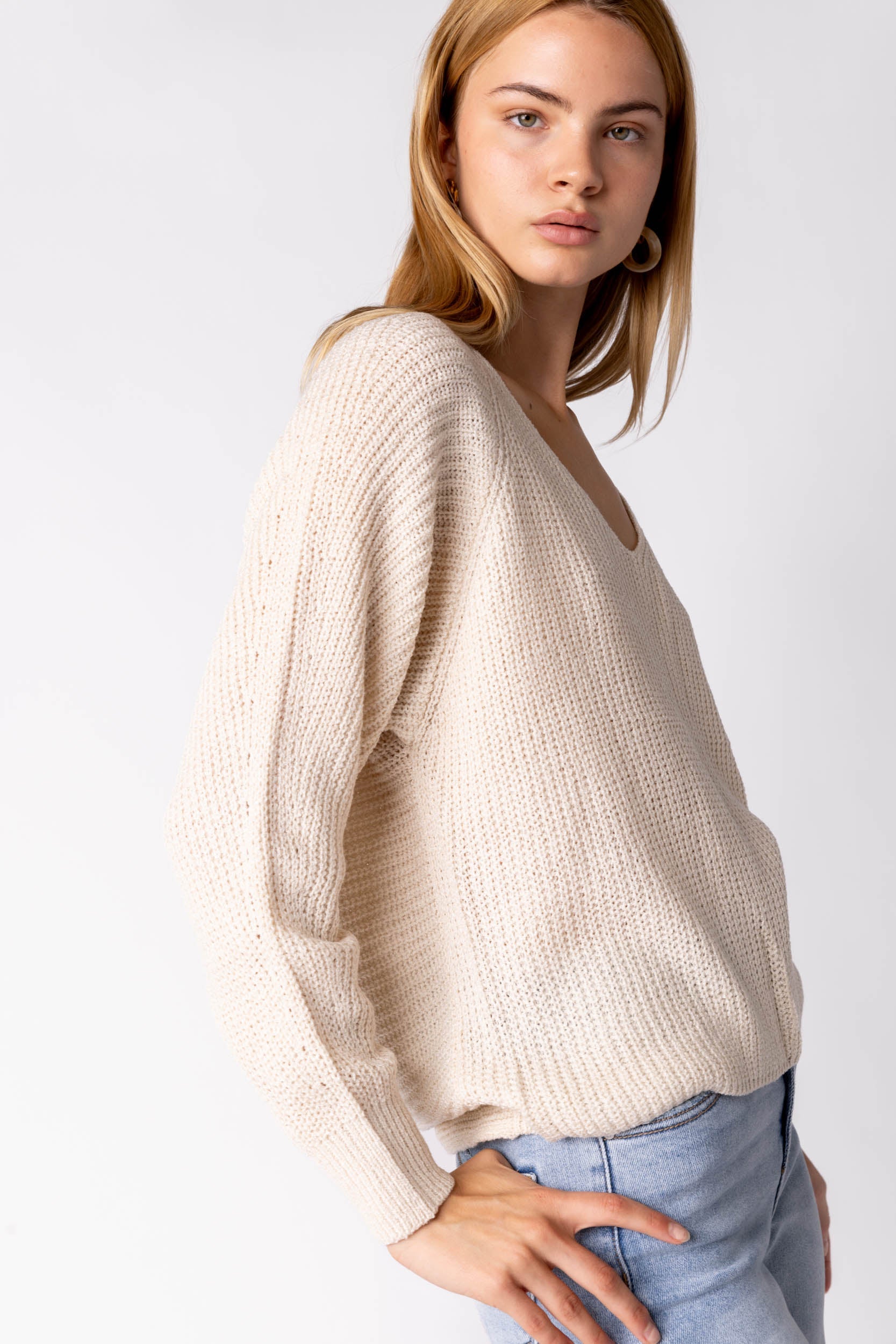 SALE - Sienna Oversized V Neck Sweater