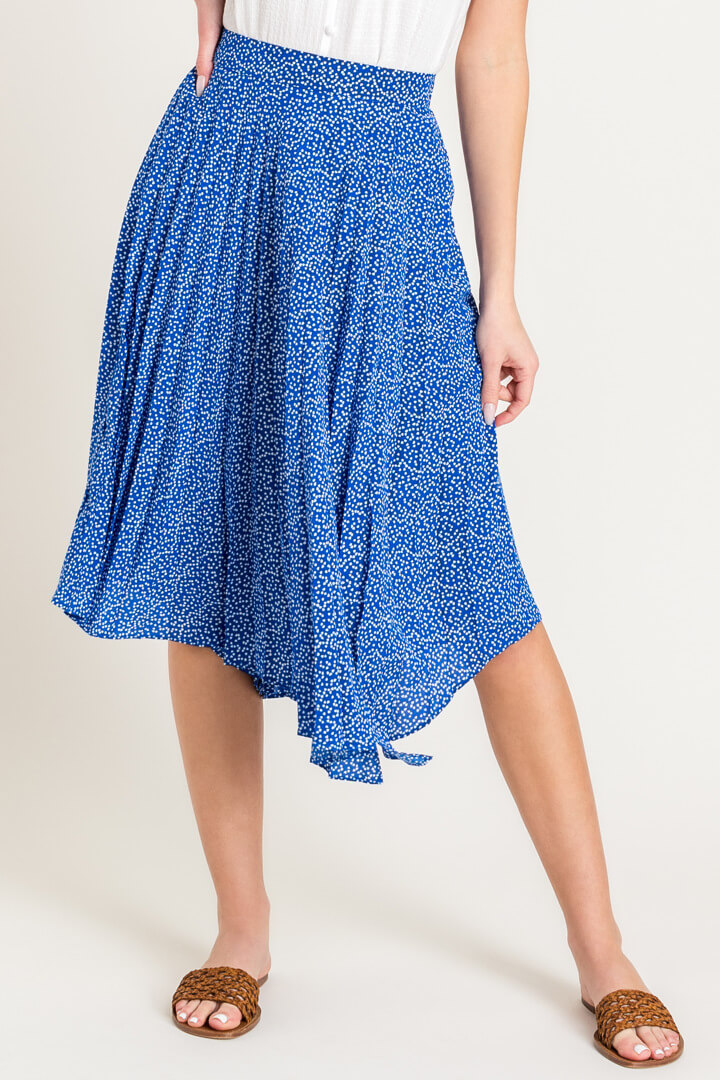 Lavina Pleated Midi Skirt