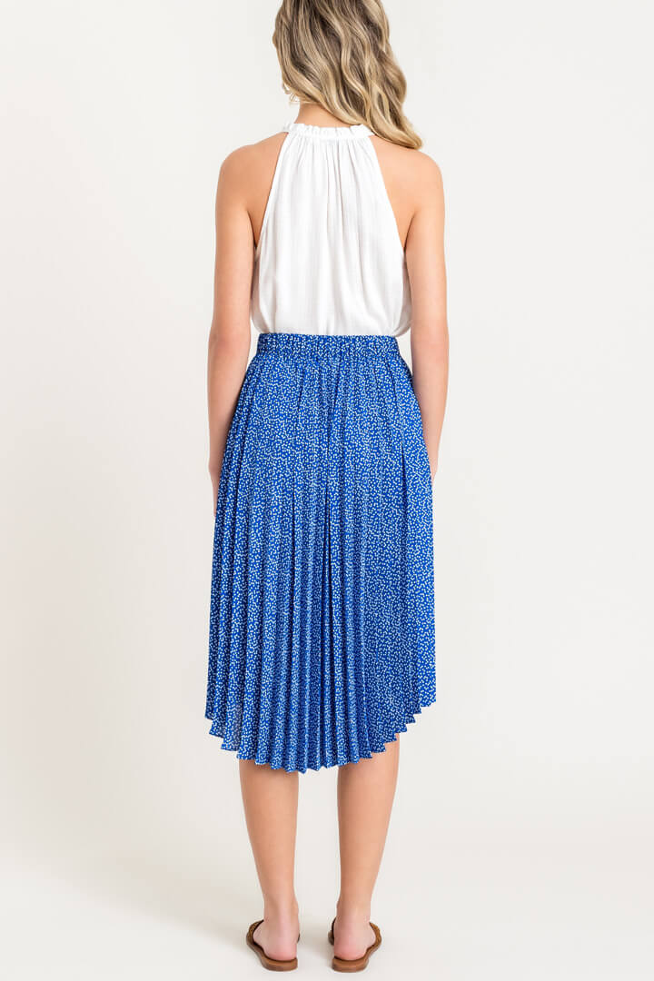 Lavina Pleated Midi Skirt