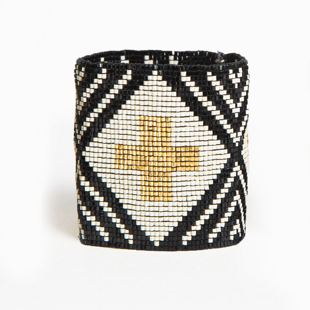 Ink+Alloy Stripe with Cross Luxe Bracelet