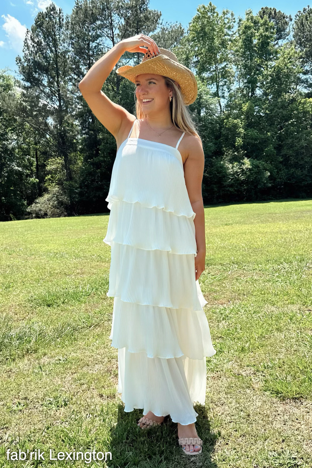 SALE - Summers Pleated Tiered Maxi Dress