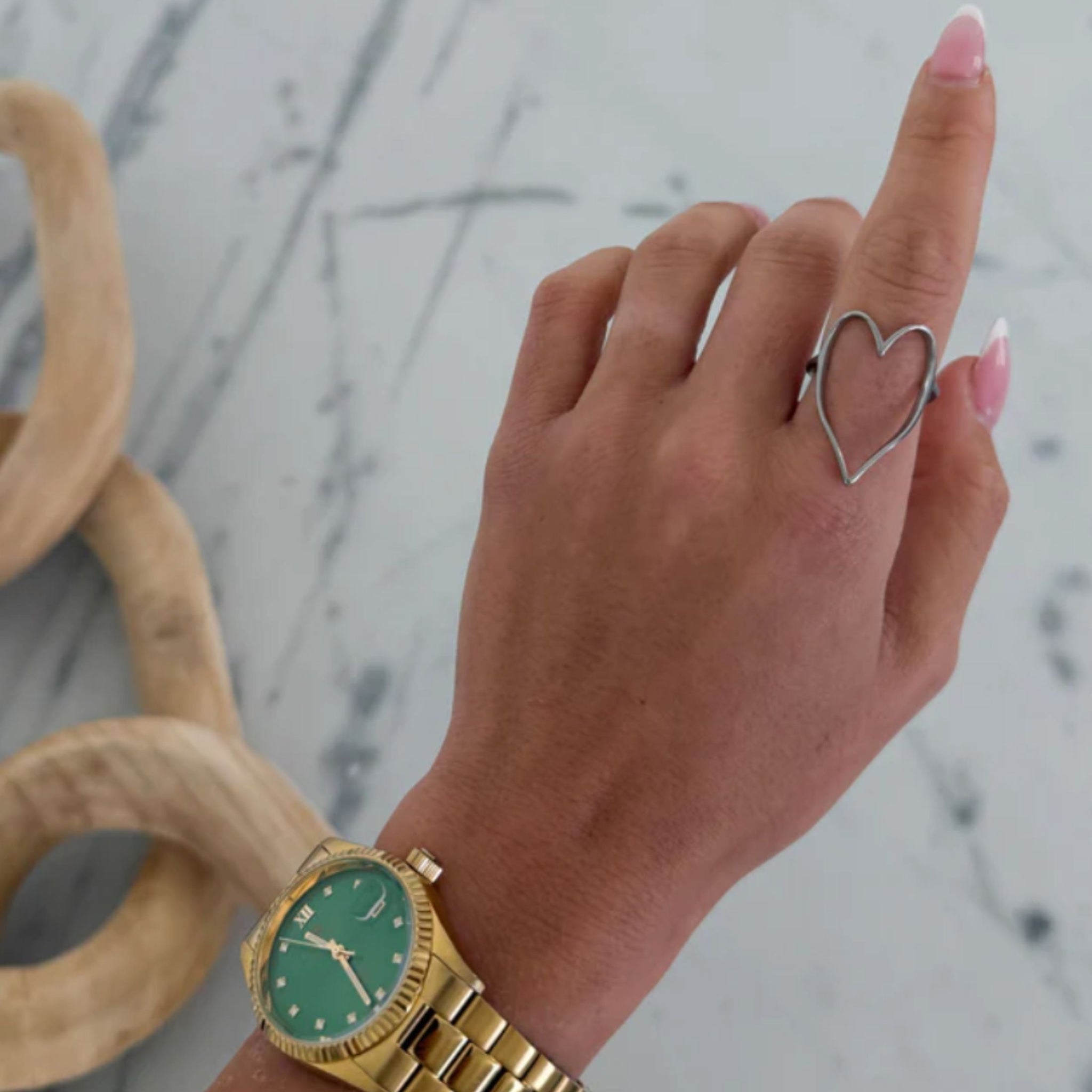 Silver Heart Ring