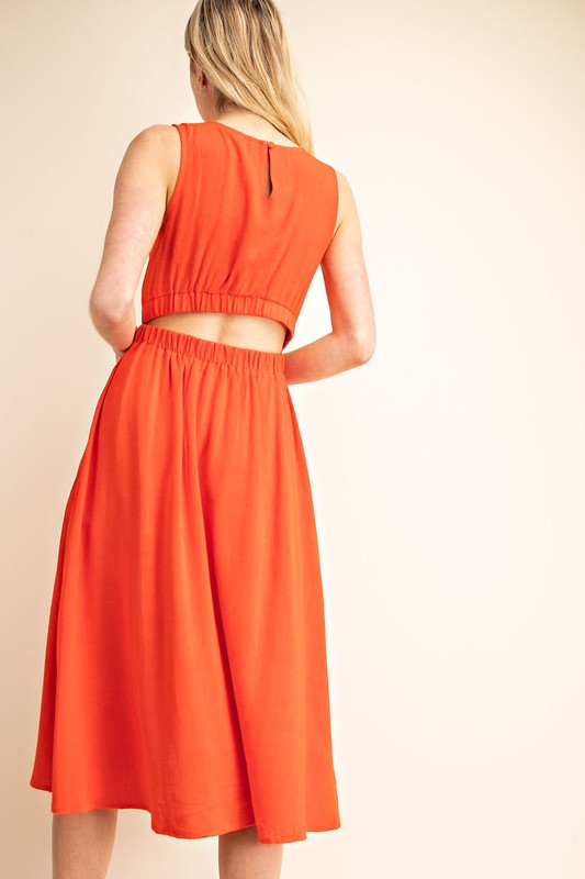 Effie Cut Out Midi Dress