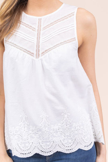 Greer Eyelet Tank