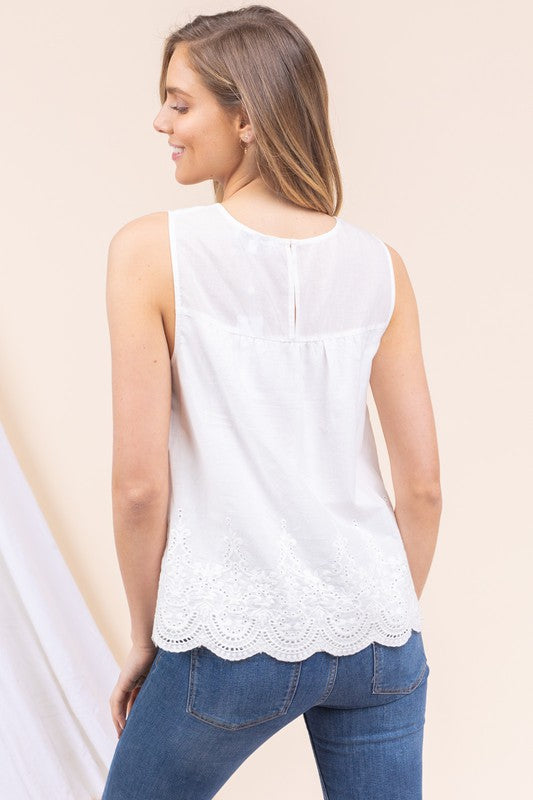 Greer Eyelet Tank