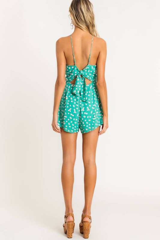 Jolene Printed Tie Back Romper