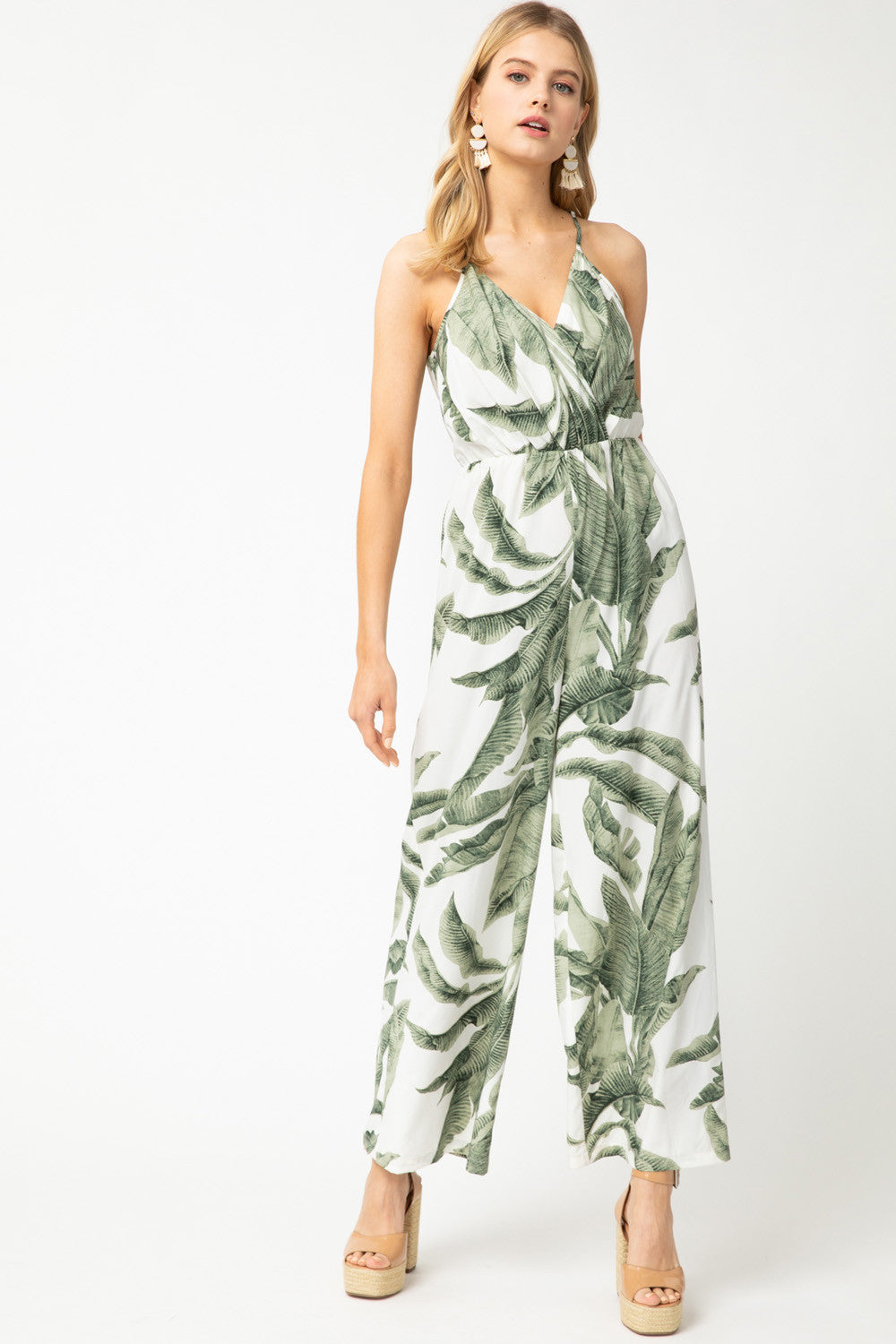 Miramir Palm Print Jumpsuit
