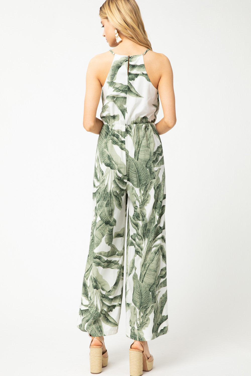 Miramir Palm Print Jumpsuit